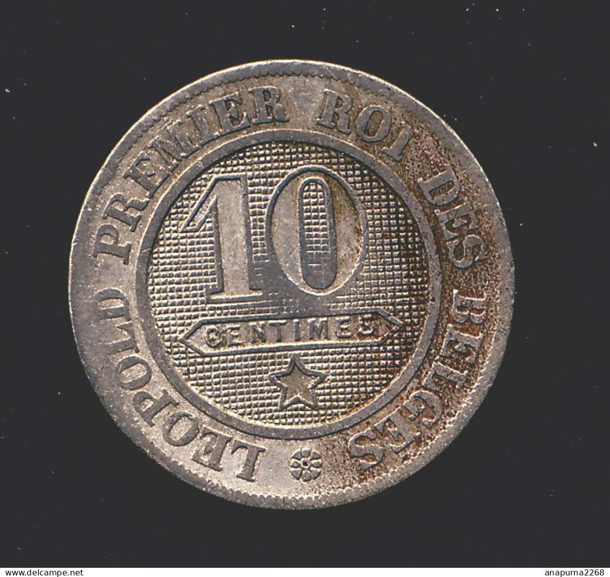 BELGIQUE .....10 CENTIMES    LEOPOLD PREMIER   1861 - 10 Cent