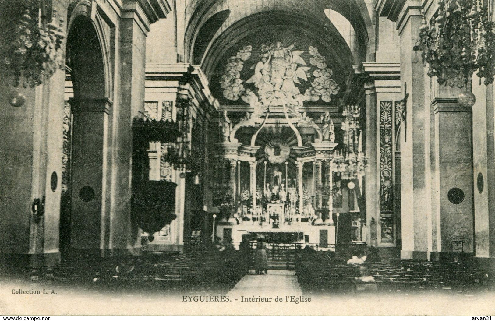 EYGUIERES - INTERIEUR De L' EGLISE - - Eyguieres