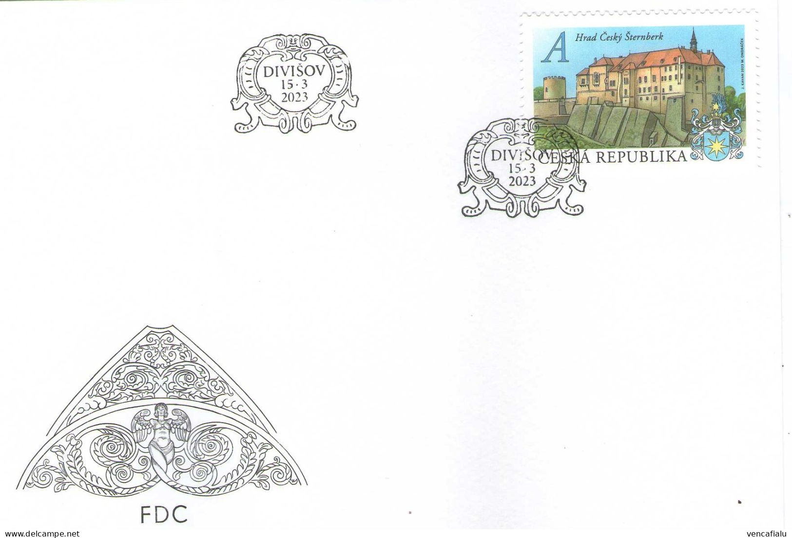 Czech Republic 2023 - Castle Cesky Sternberk,FDC - Châteaux