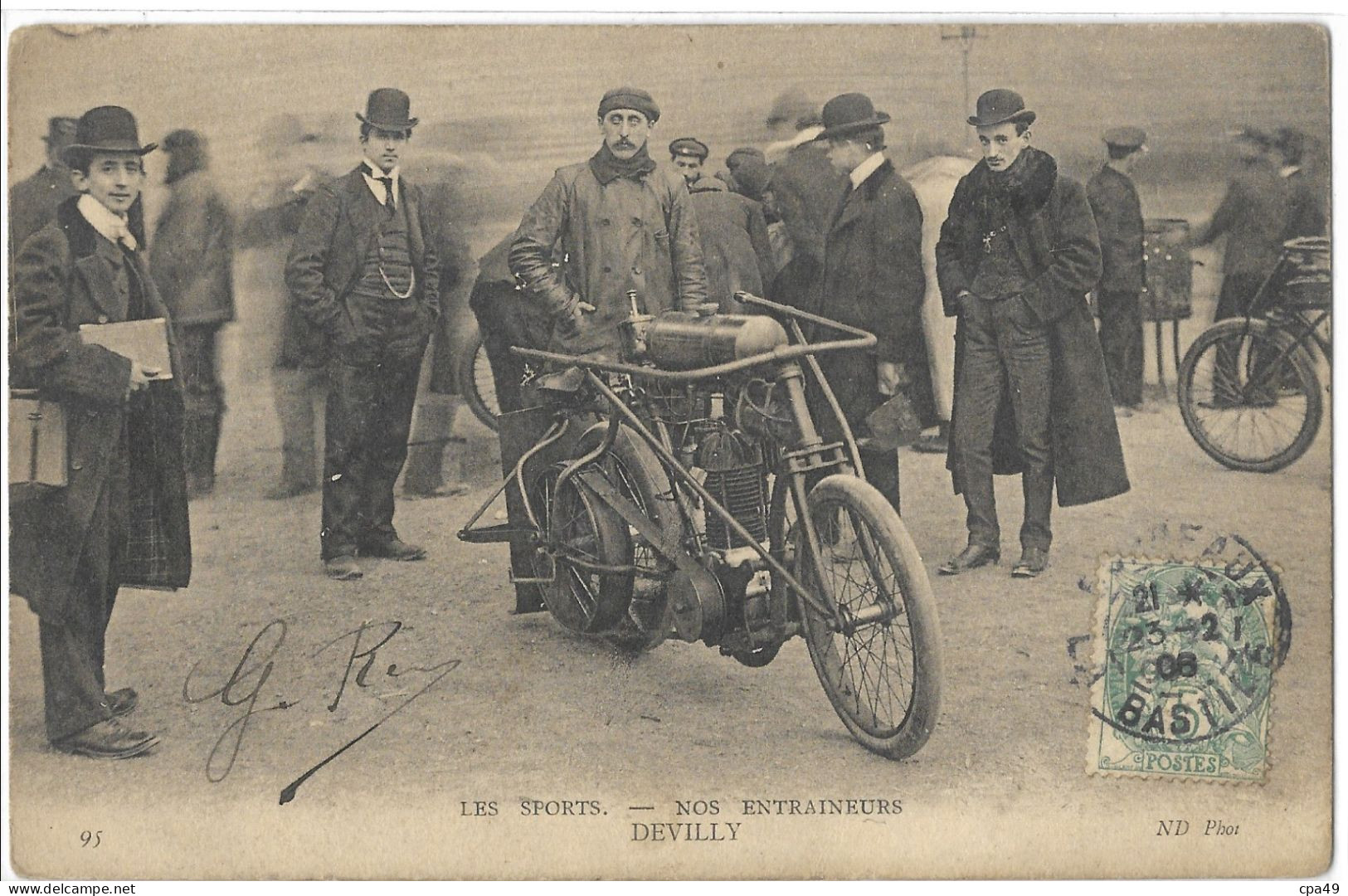 CARTE   MOTO   LES   SPORTS   NOS  ENTRAINEURS   DEVILLY - Autres & Non Classés