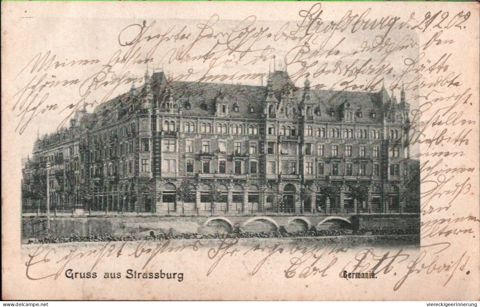 ! [67] Cpa Strasbourg, Ansichtskarte Gruss Aus Strassburg Im Elsaß, Germania, 1902 - Straatsburg