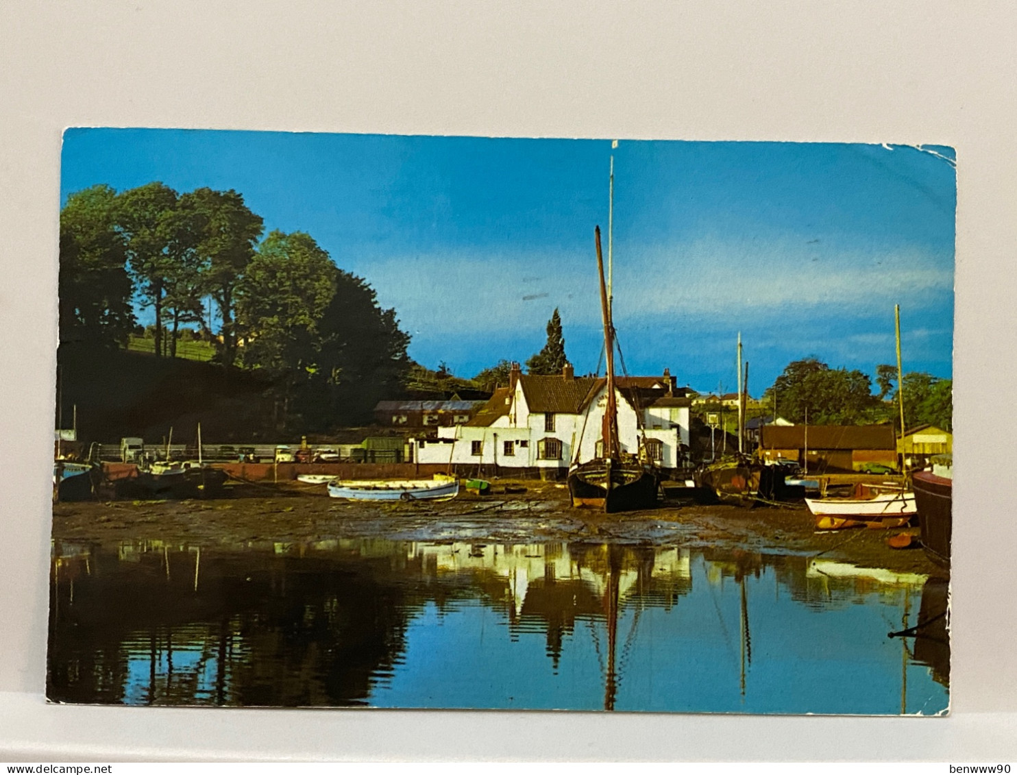 Suffolk - Pin Mill, Ipswich, 1972 Used Postcard, Postage Due - Ipswich