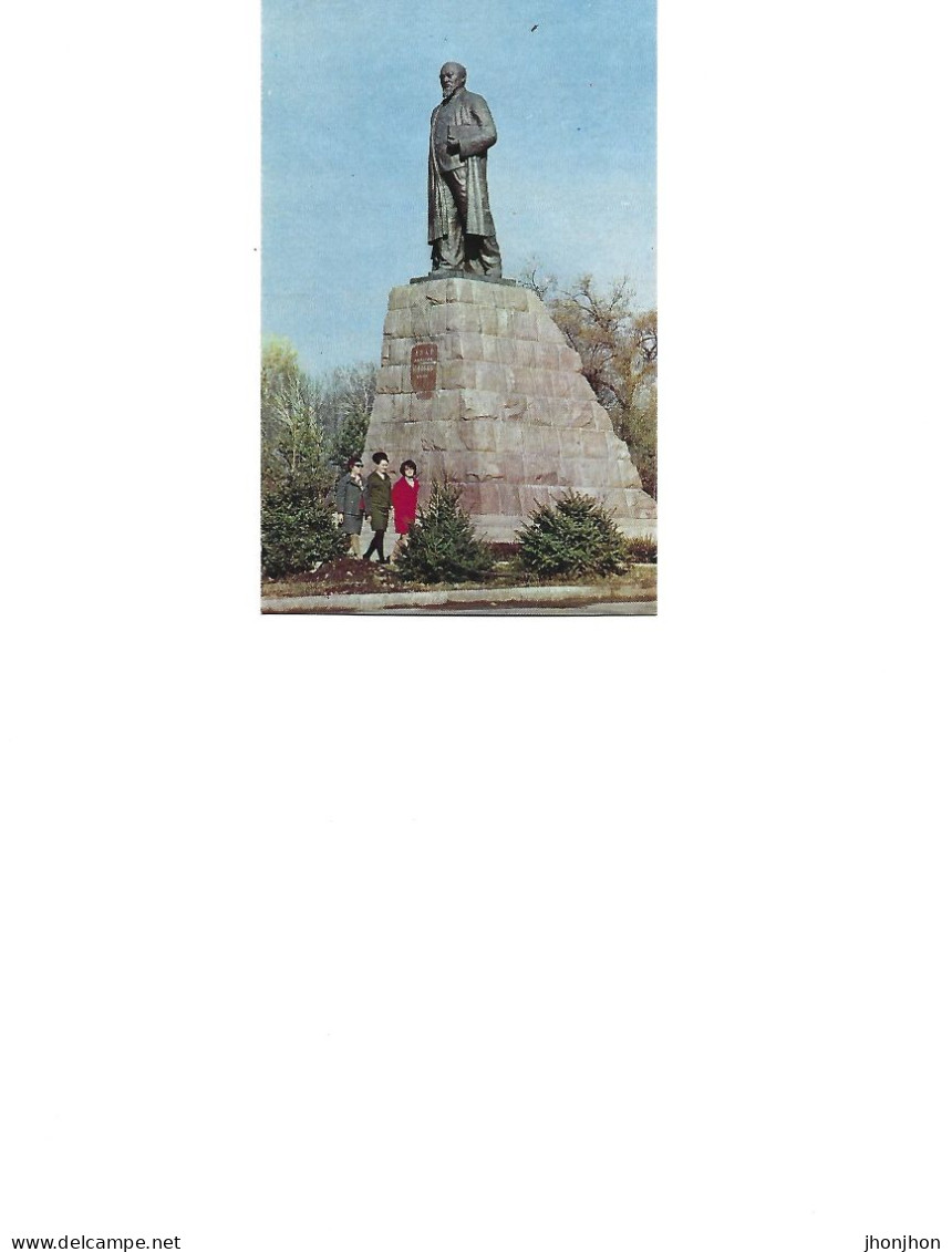 Kazakhstan - Postcard Unused - Alma Ata - Monument To The Kazakh Great Poetenlightener Abai Kunanbayev - Kazachstan