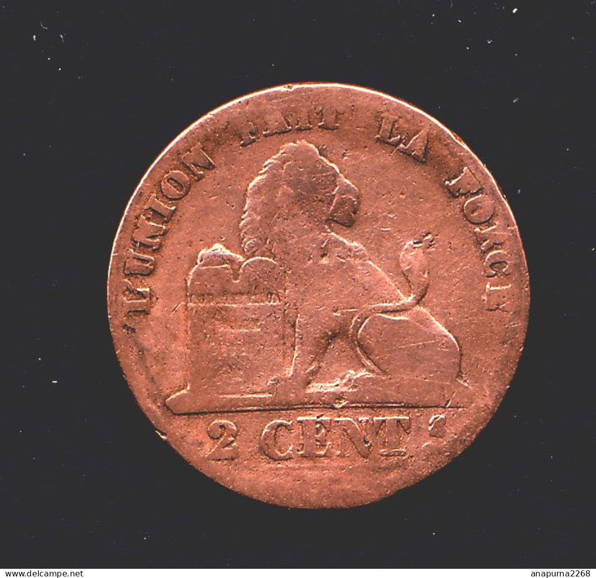 BELGIQUE .....2 CENTIMES....    LEOPOLD PREMIER.... 1859 - 2 Cents