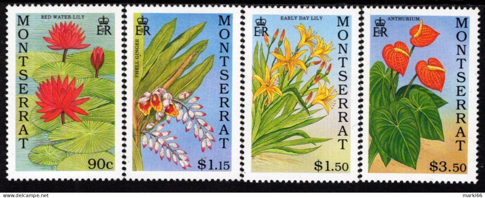 Montserrat - 1991 - Flowers - Mint Stamp Set - Montserrat