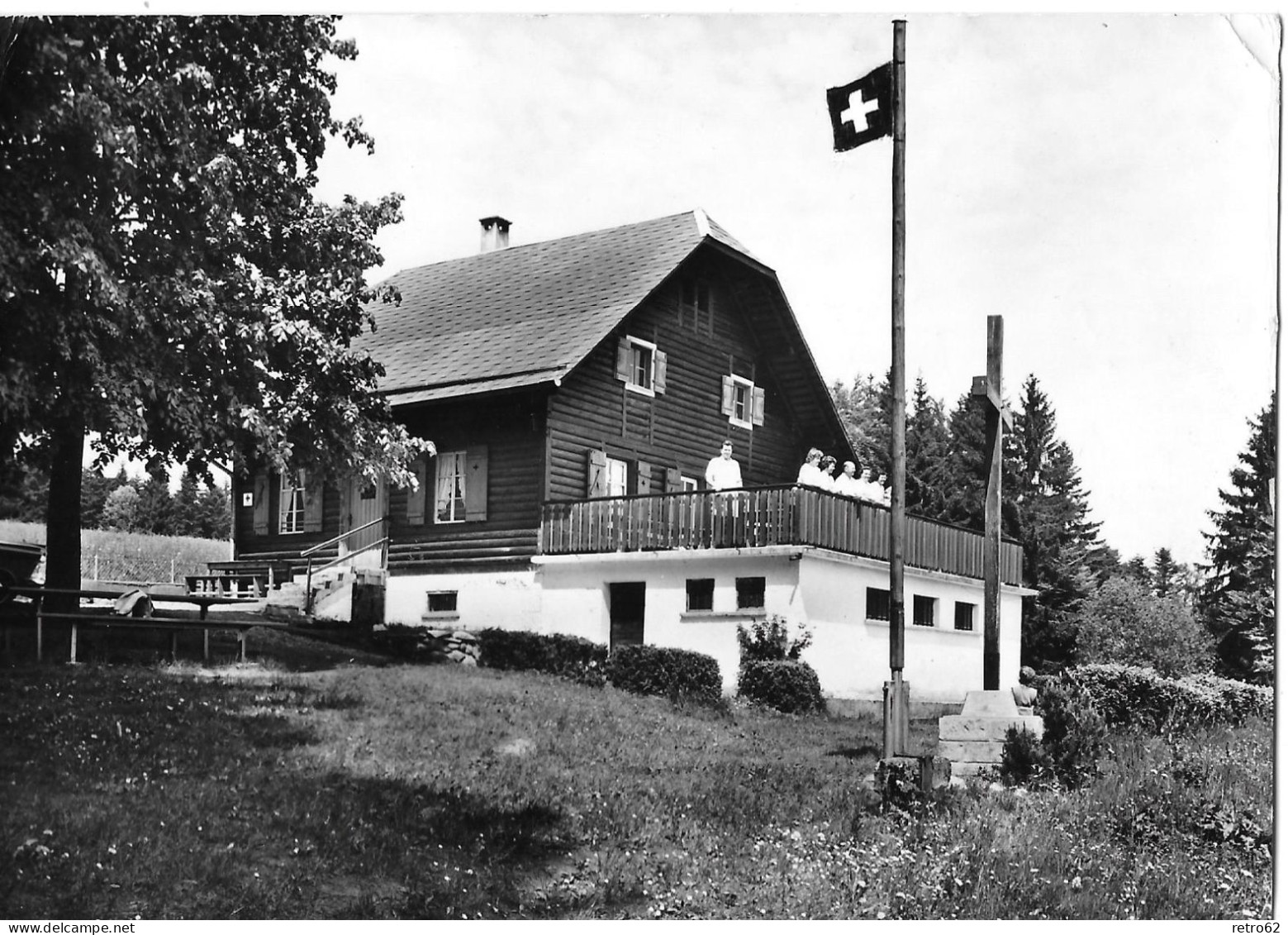 KRIENS ► Bergheim Grauenstein, Gäste Auf Der Terrasse Anno 1962 - Kriens