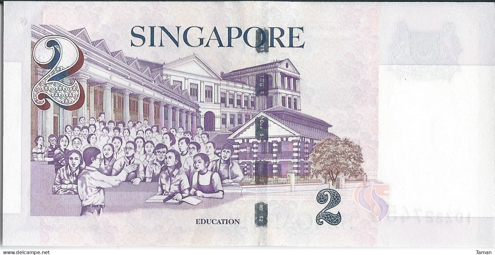 SINGAPOUR  -  SINGAPORE -   2  Dollars  Nd(2005)   --  UNC  -- - Singapur