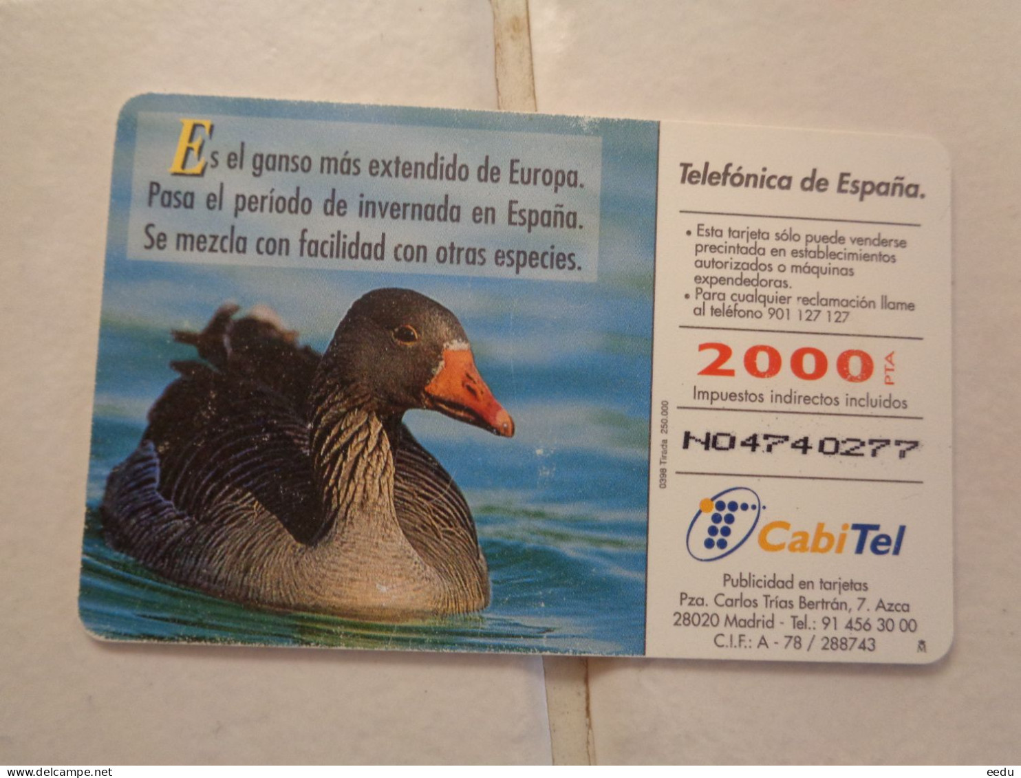 Spain Phonecard - Sonstige & Ohne Zuordnung