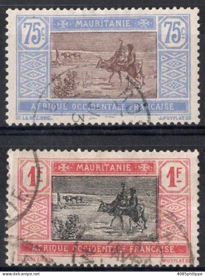 Mauritanie Timbres-poste N°30 & 31 Oblitérés TB Cote : 2€75 - Oblitérés