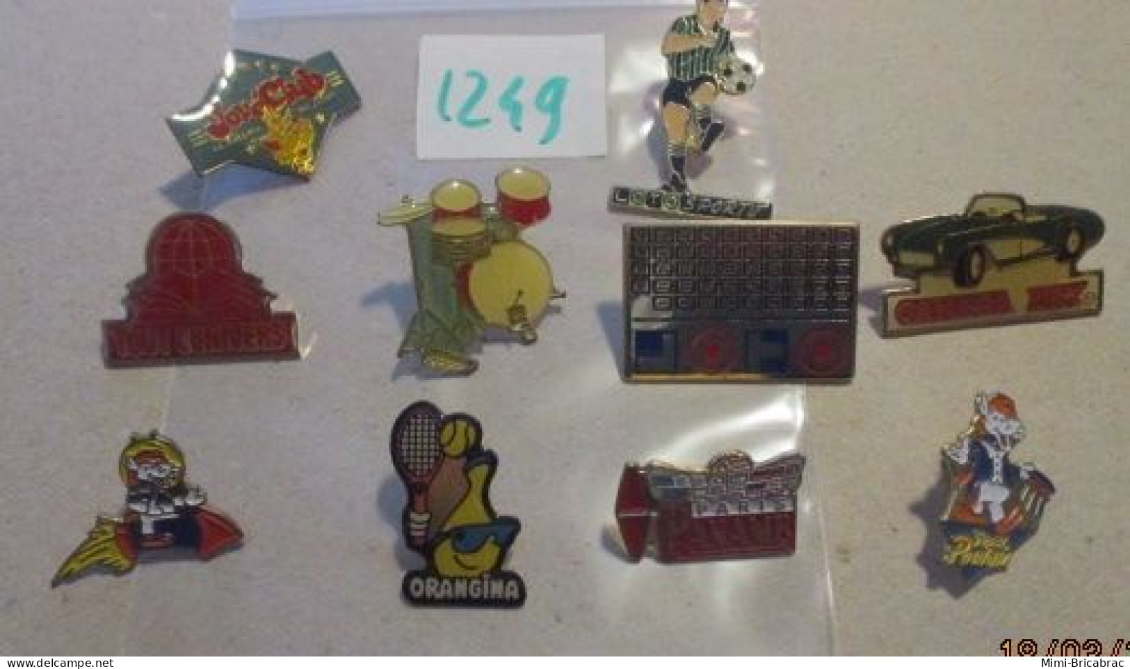 SUPER AFFAIRE A PRIX CASSE !!! LOT 1249 : Lot De 10 Pin's TOUS DIFFERENTS En Très Bon état Mais SANS Les Attaches - Lots