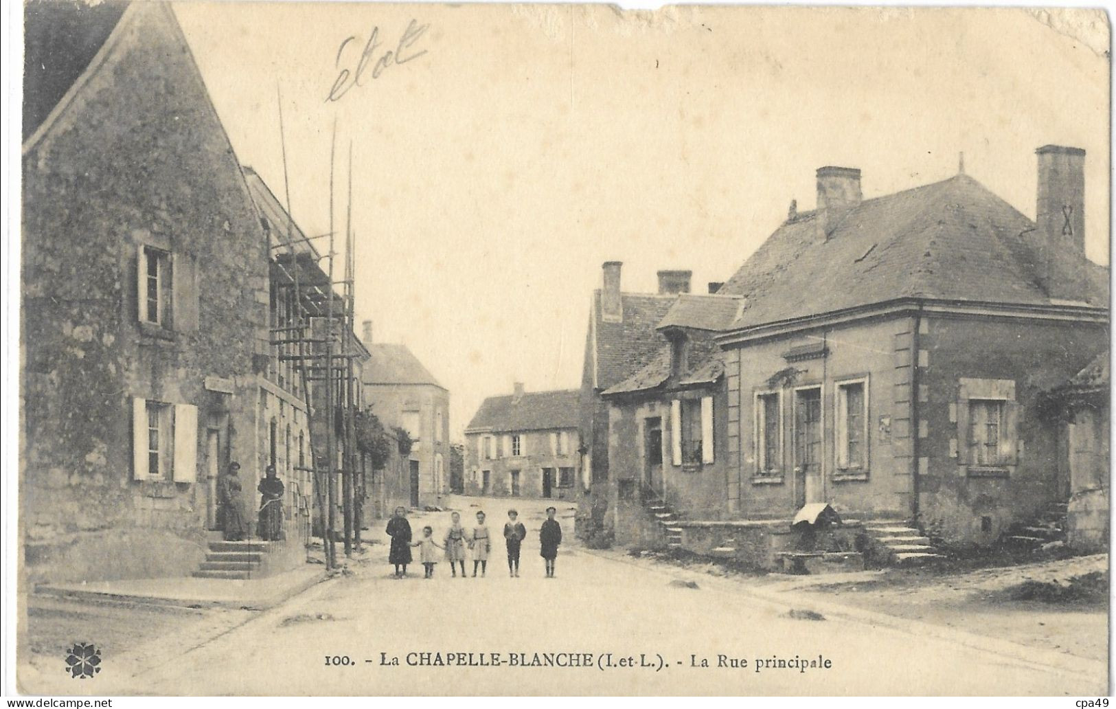 37   LA  CHAPELLE - BLANCHE  LA  RUE   PRINCIPALE   (  ETAT ) - L'Île-Bouchard