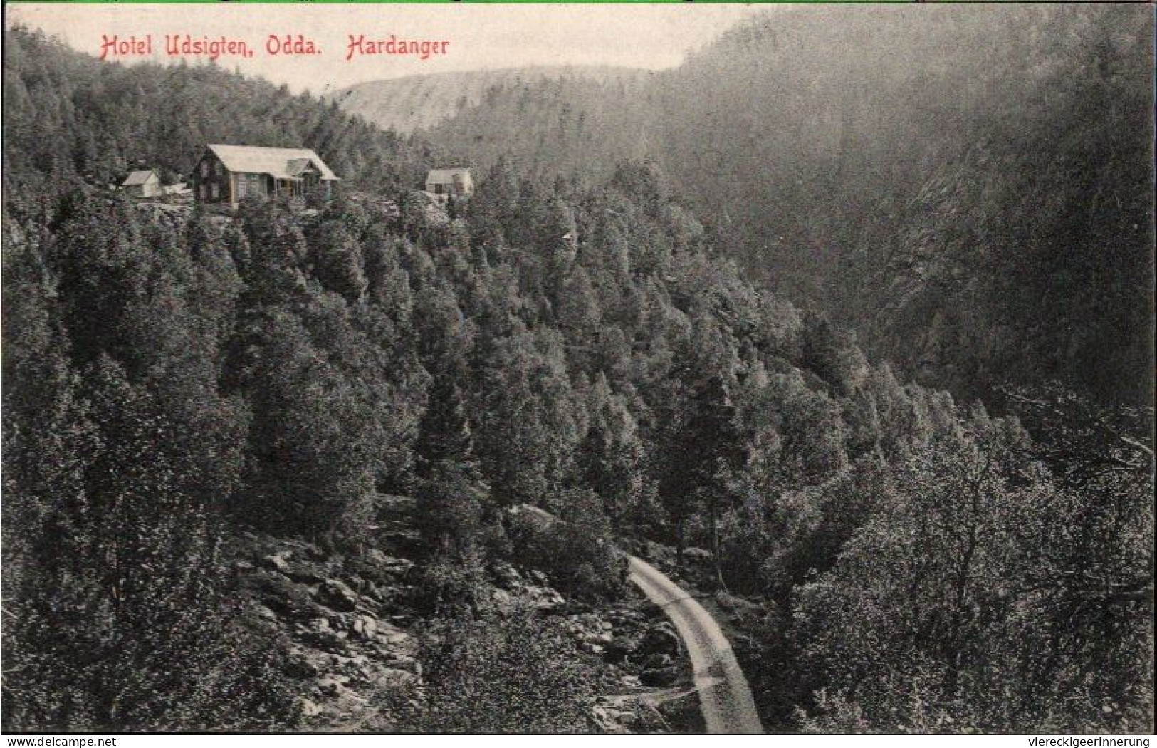 ! Alte Ansichtskarte Odda, Hardanger, Hotel Udsigten, Norwegen, Norway - Norvegia