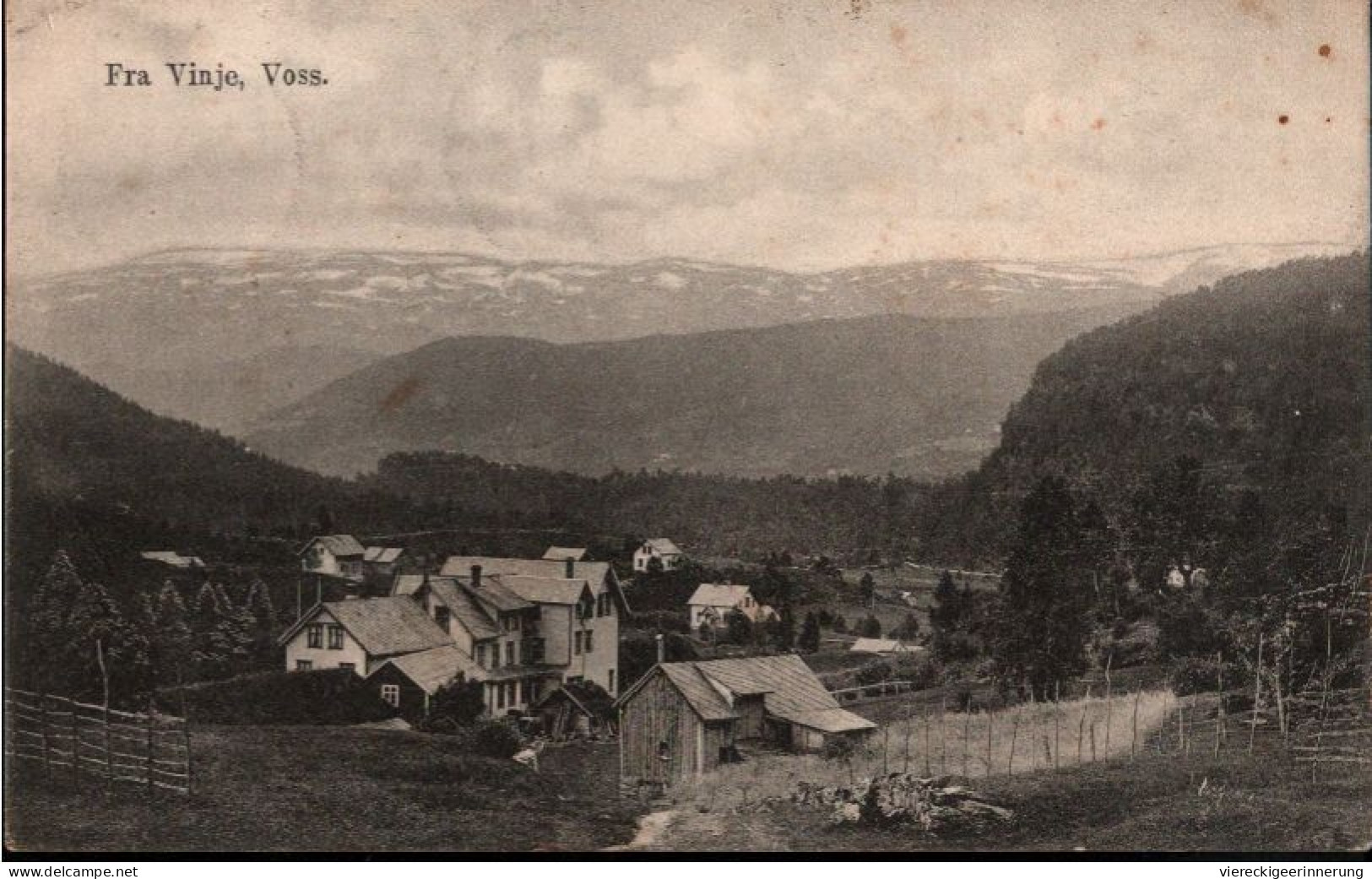 ! Alte Ansichtskarte Voss, Fra Vinje, 1912, Norwegen, Norway - Norvegia