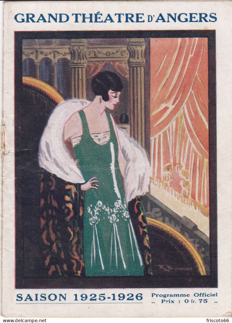 Programme Grand Théâtre D'Angers, Saison 1925-1926 - Programmes