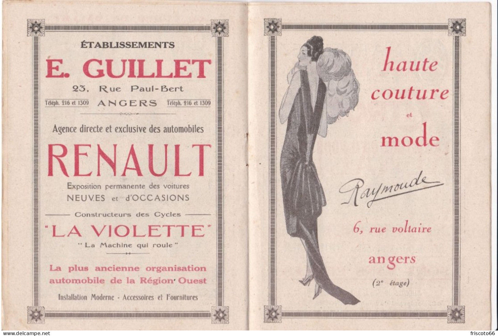 Programme Grand Théâtre D'Angers, Saison 1925-1926 - Programmes