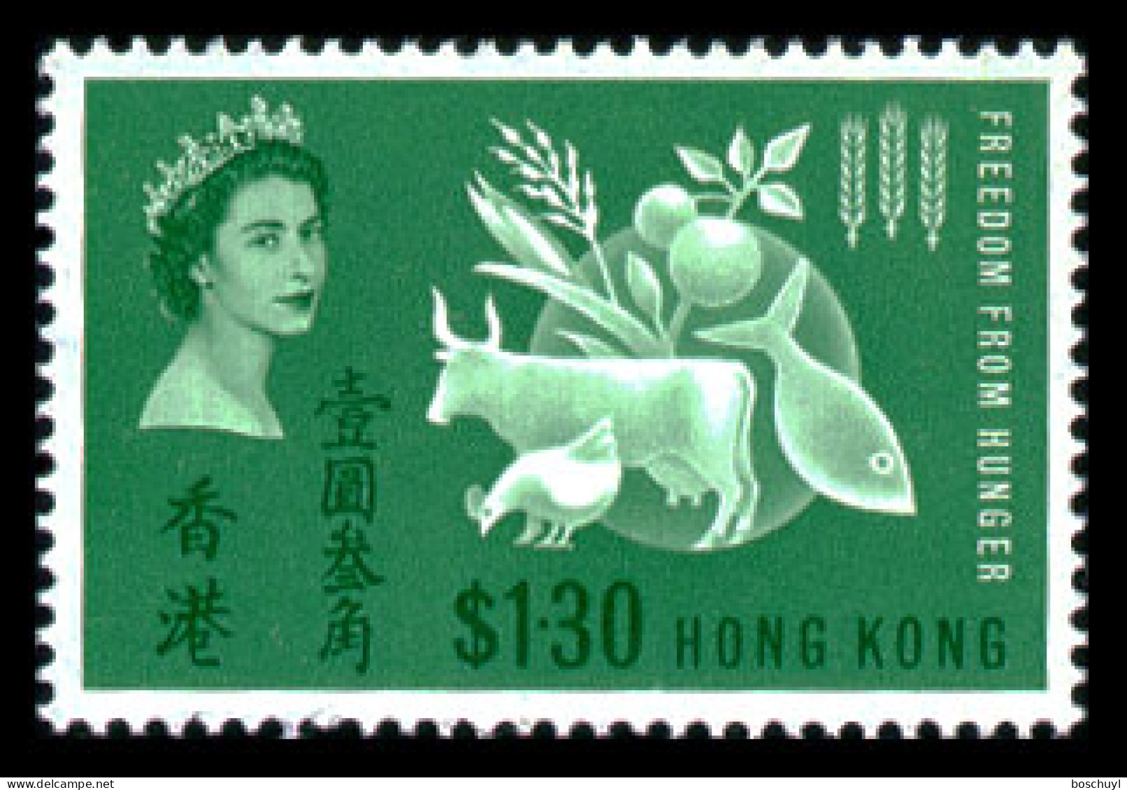 Hong Kong, 1963, Freedom From Hunger, FAO, United Nations, MNH, Michel 211 - Nuovi