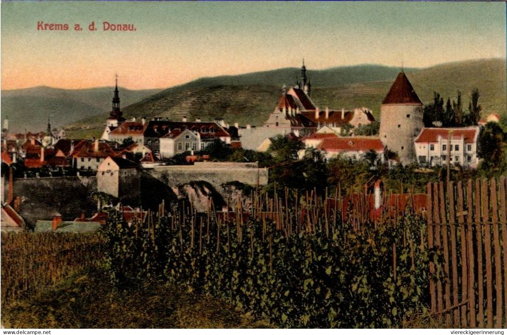 ! Alte Ansichtskarte Krems An Der Donau, Weinreben, 1911, Österreich - Krems An Der Donau