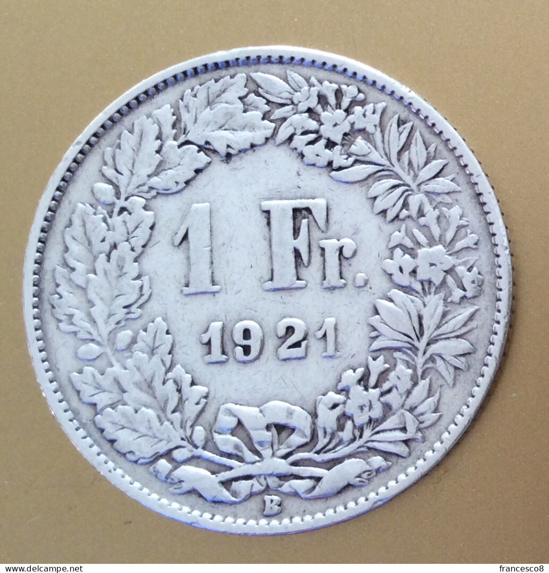 1921 Svizzera 1 Franco / Argento - Otros – Europa