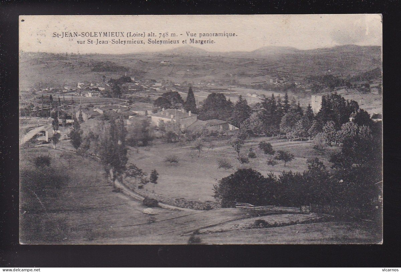 CP 42 ST JEAN SOLEYMIEUX Vue Panoramique - Saint Jean Soleymieux