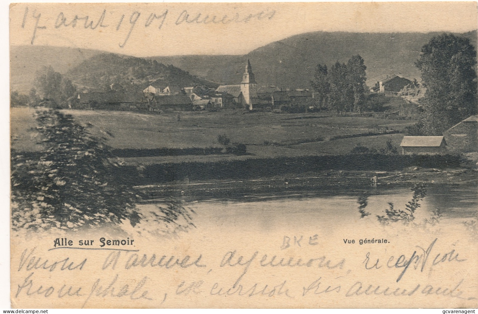 ALLE SUR SEMOIS :: VUE GENERALE           2 SCANS - Vresse-sur-Semois