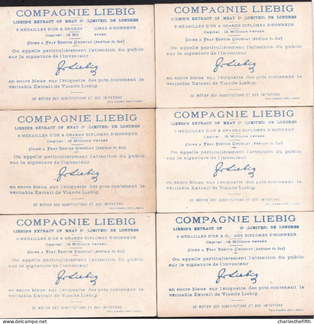 COMPLETE SERIE SANG.nr. 100 - AS NEW - COMME NEUVE !! No Glue - No Tears - Pas De Colle - Pas De Déchirures - Rare ! - Liebig