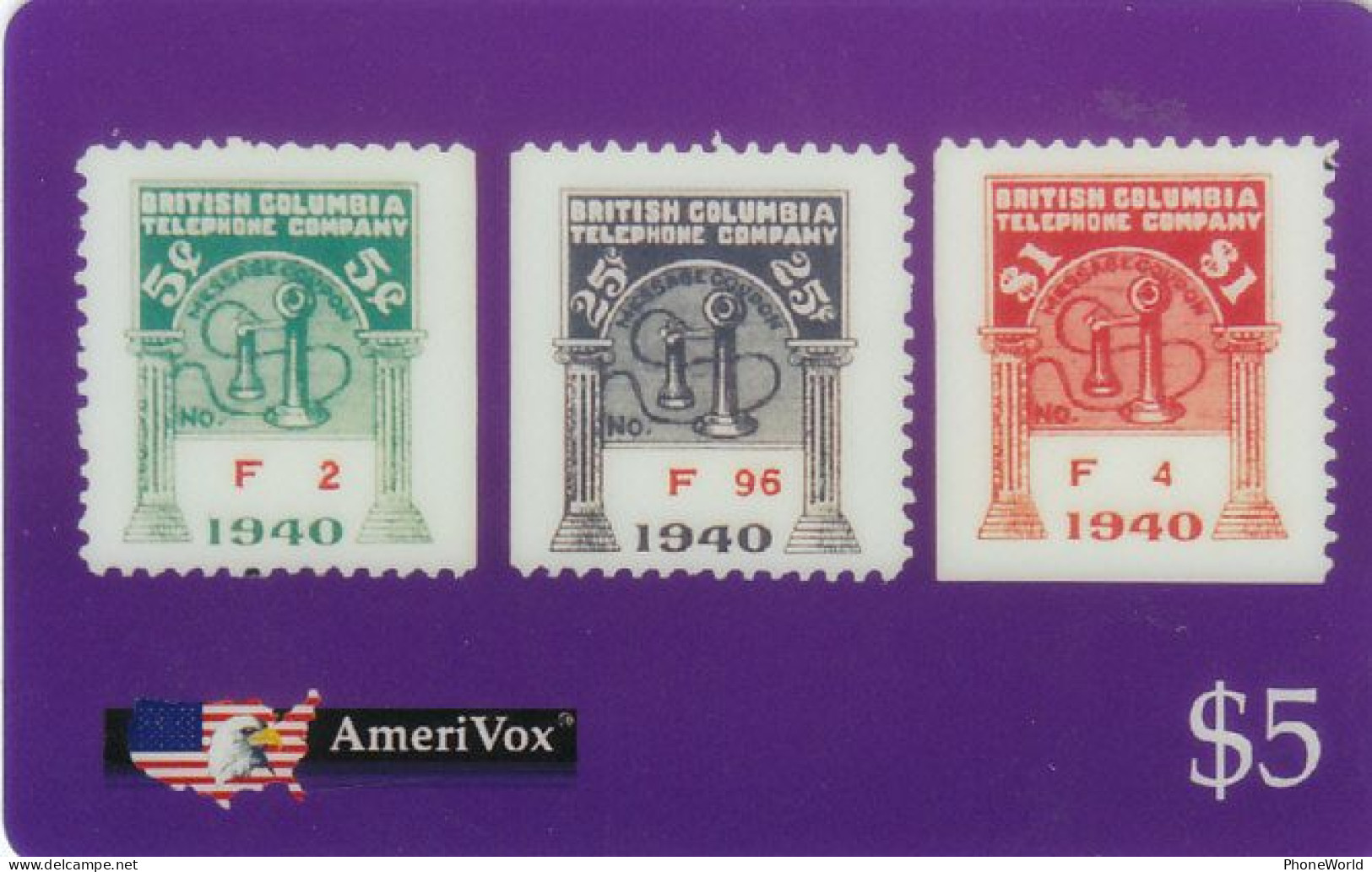 AmeriVox  3/95, 1000 Ex, MINT (2 Scans)  Stamps - Amerivox