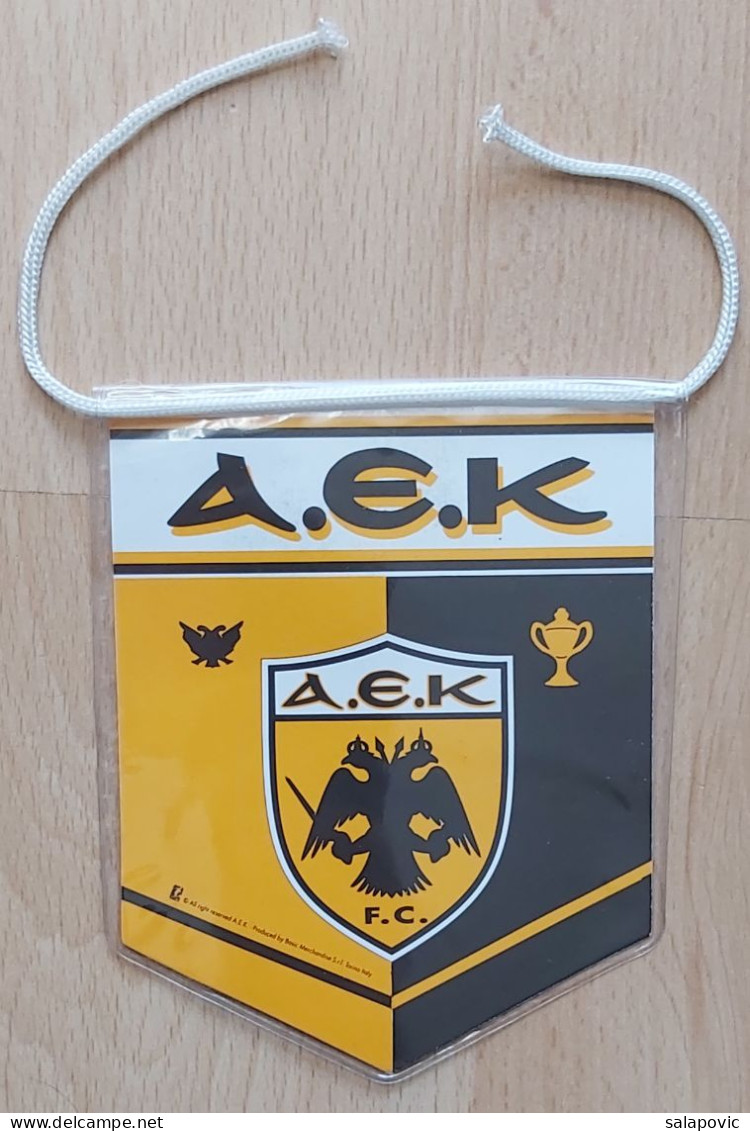 FC AEK Athens - Greece Football Club SOCCER, FUTBOL, CALCIO PENNANT, SPORTS FLAG ZS 3/17 - Kleding, Souvenirs & Andere