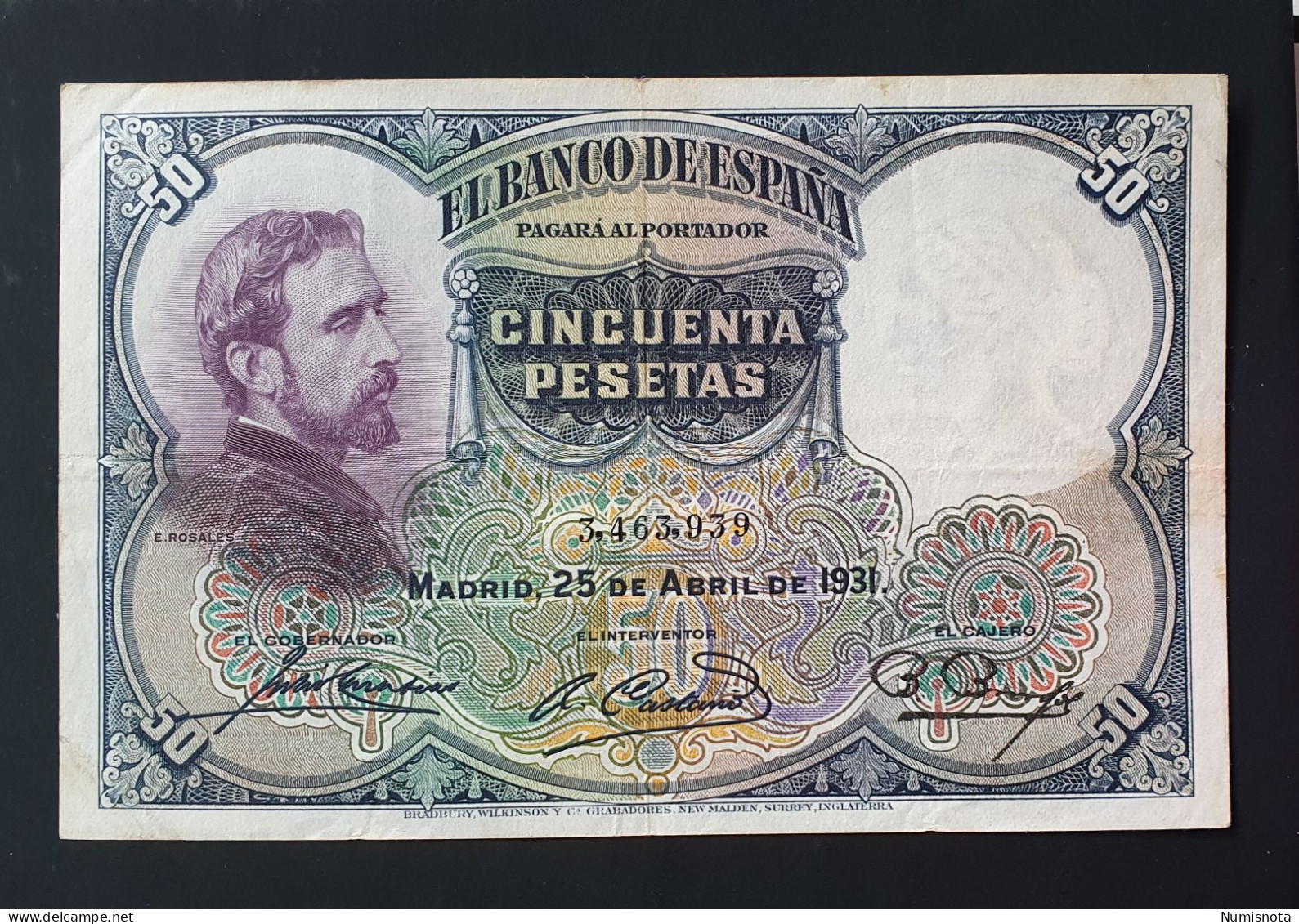 España Billete 50 Pesetas 1931 - 50 Pesetas