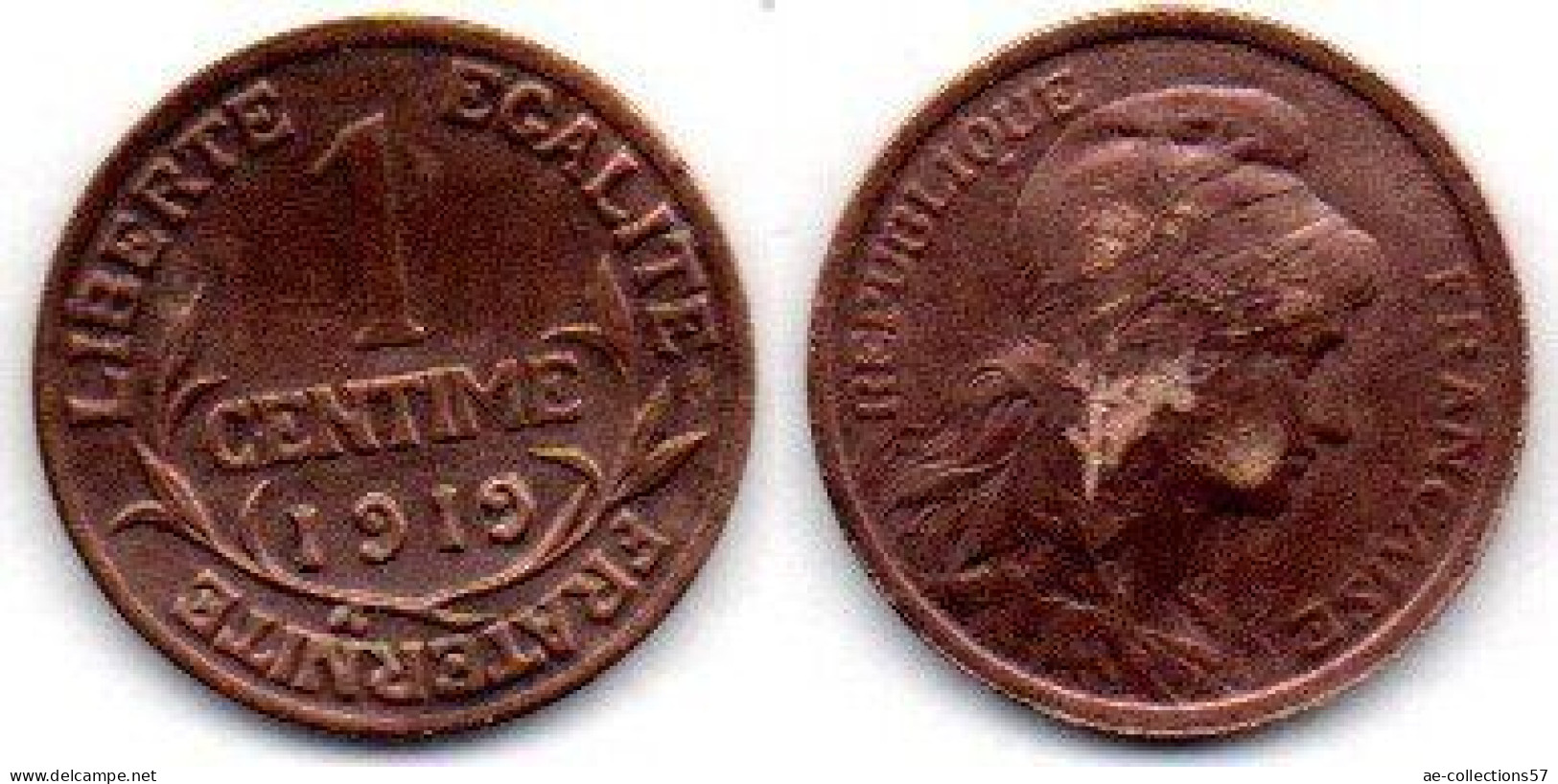 MA 21012 / 1 Centime 1919 SUP - 1 Centime