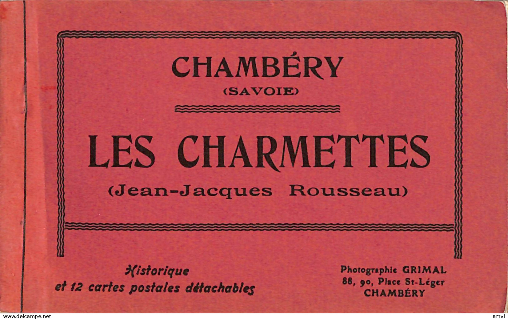 23-0259 Carnet De 20 Cartes Les Charmettes Chambéry Jean Jacques Rousseau - Chambery