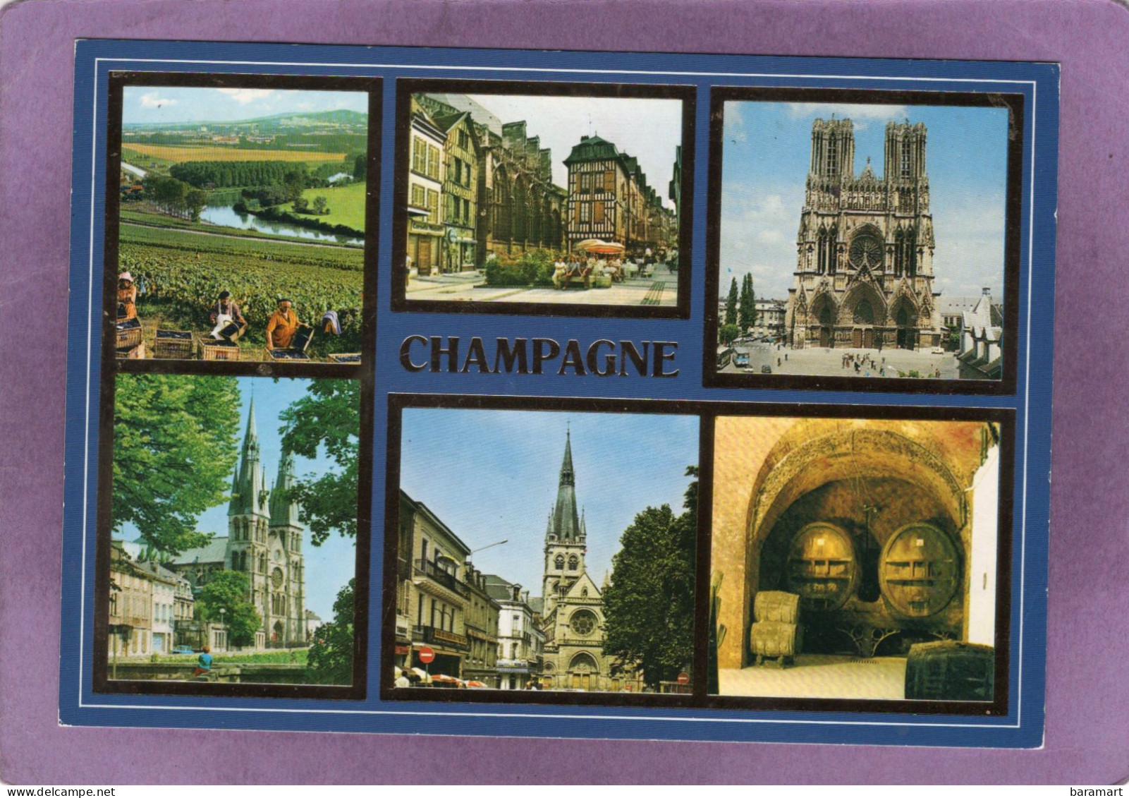 En CHAMPAGNE La Vallée De La Marne Place Foch à Troyes Cathédrale Reims Église De N.D. En Vaux Chalons Et D'Epernay - Champagne-Ardenne