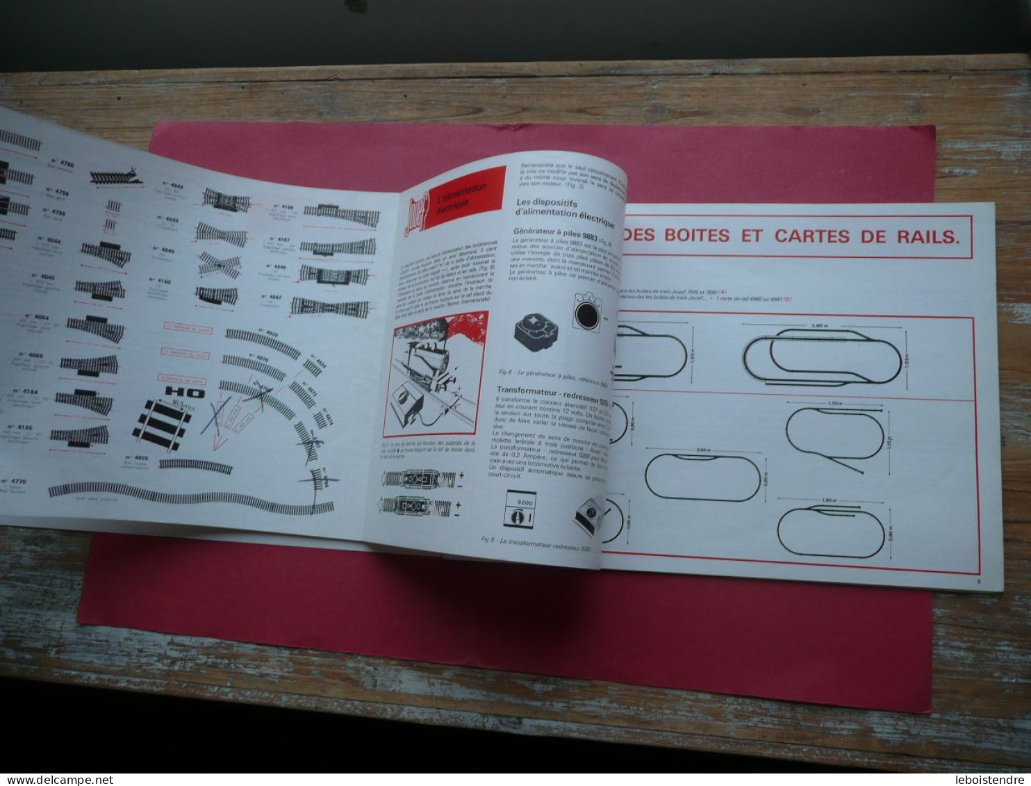 CATALOGUE JOUEF PLANS DE RESEAUX MANUEL PRATIQUE ECHELLE HO NON DATE TRAINS MINIATURES - Französisch