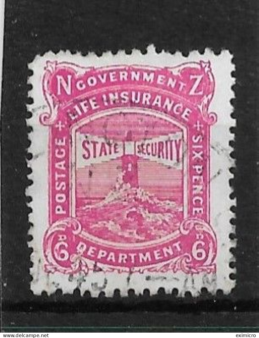 NEW ZEALAND 1947 6d LIFE INSURANCE SG L41 FINE USED Cat £60 - Used Stamps