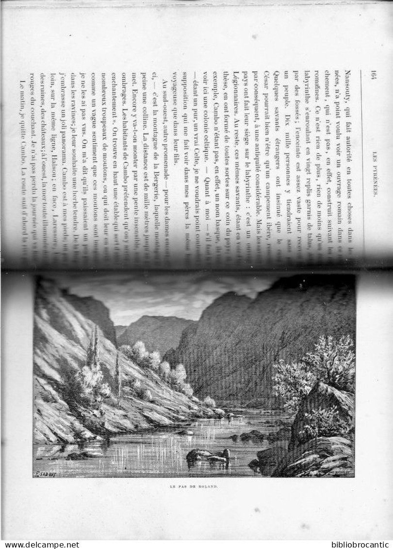 * LES PYRENEES FRANCAISES *V.2/ " LE PAYS BASQUE et LA BASSE NAVARRE par Paul PERRET /E.0.1882