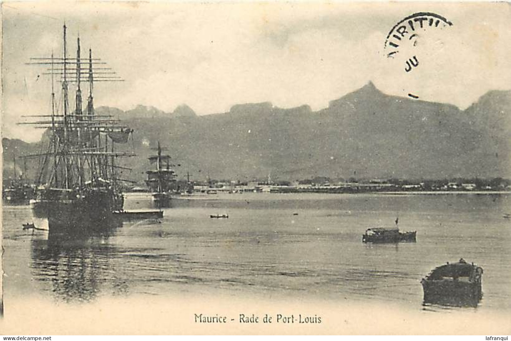 Pays Div-ref CC699- Mauritius -ile Maurice - Rade De Port Louis -/ A Circulé - Circulated -1906- - Maurice