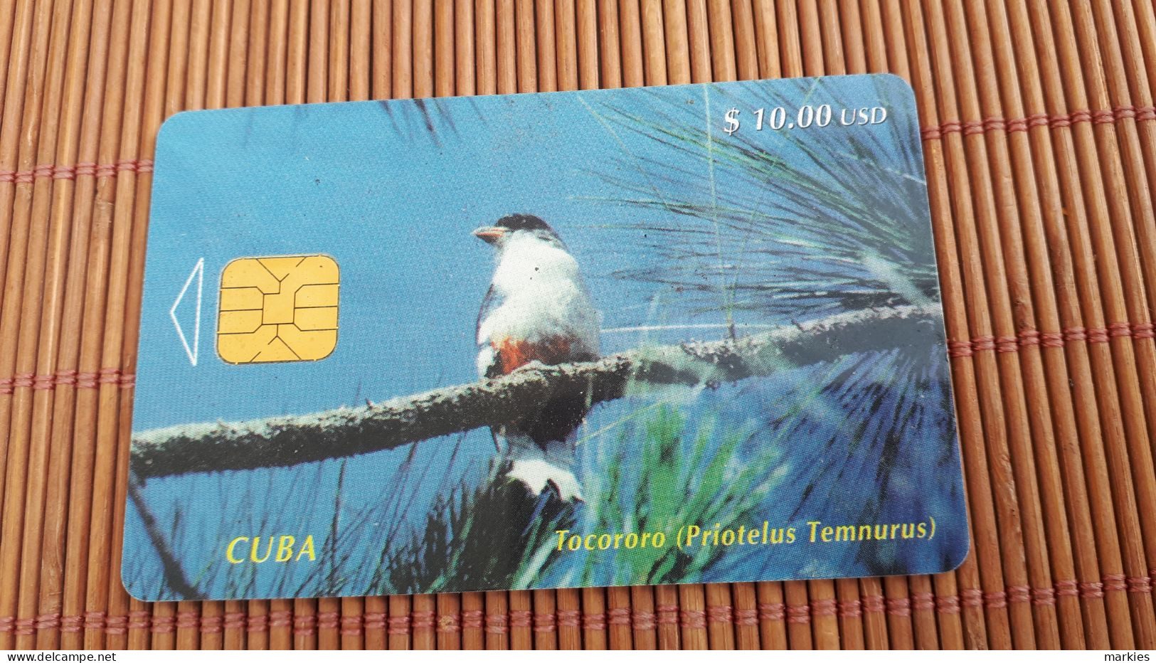 Phonecard Bird Cuba Only 40.000 Ex Made Used Rare - Cuba