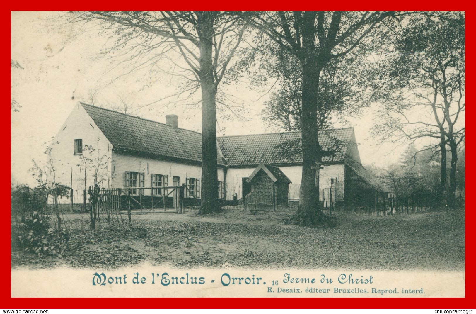 * ORROIR - Mont De L'Enclus - Ferme Du Christ - Kluisbergen - 16 - Edit. DESAIX - 1913 - Kluisbergen