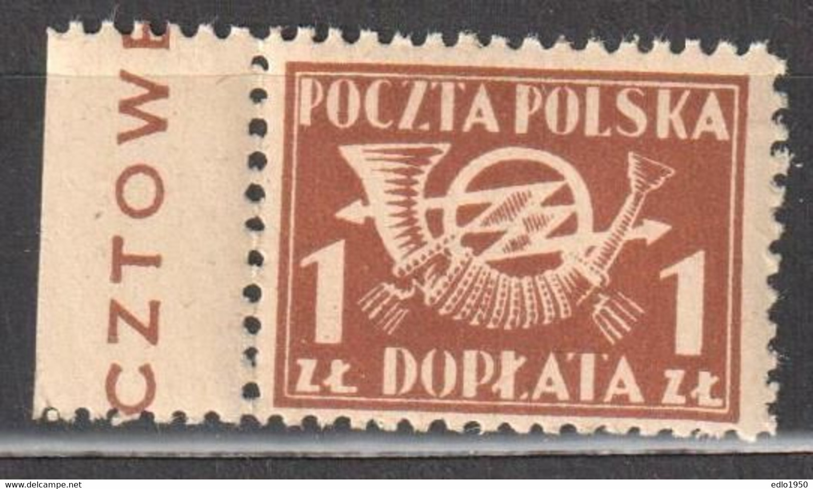 Poland 1945 - Postage Due - Mi.100 - MNH(**) - Postage Due