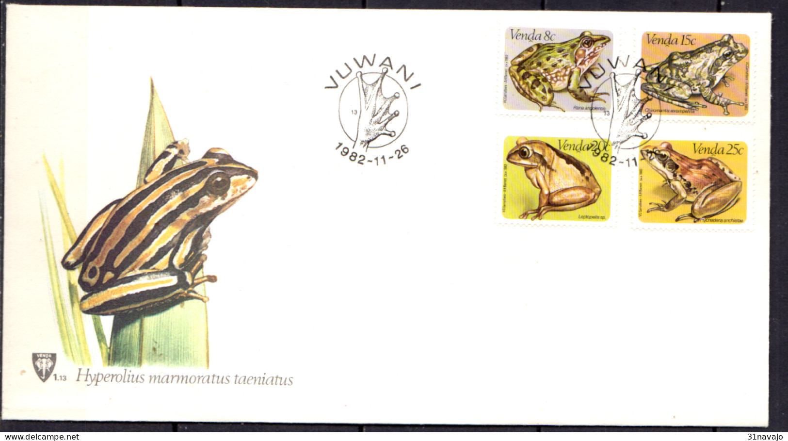 VENDA - Grenouilles FDC - Venda