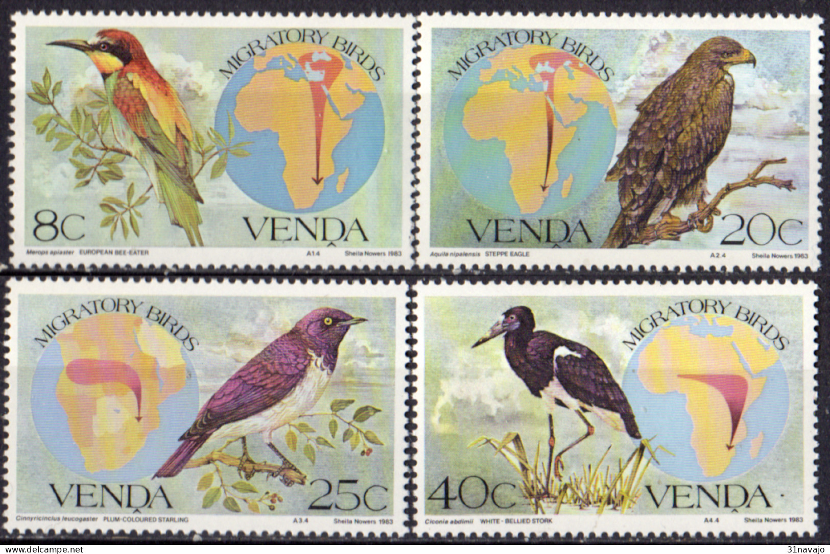 VENDA - Oiseaux Migrateurs 1983 - Venda