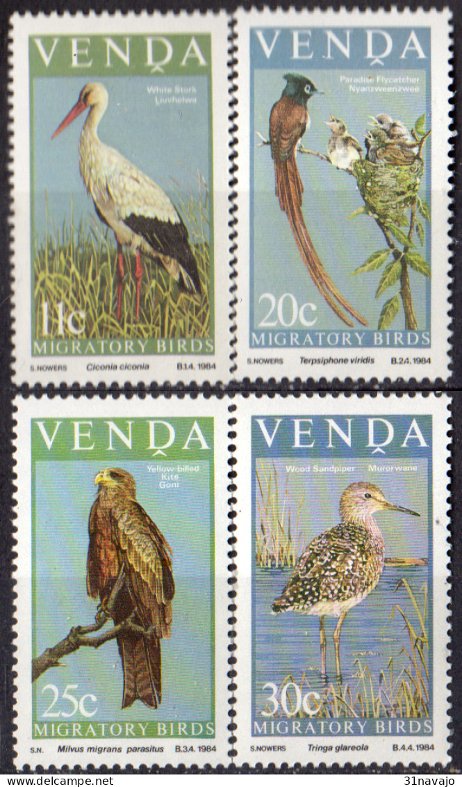 VENDA - Oiseaux Migrateurs 1984 - Venda