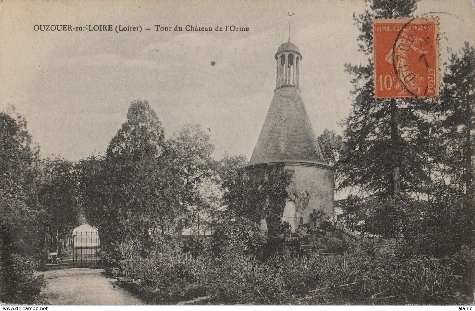 CPA-45-OUZOUER-SUR-LOIRE  --TOUR DU CHATEAU DE L’ORME- Circulée - Ouzouer Sur Loire