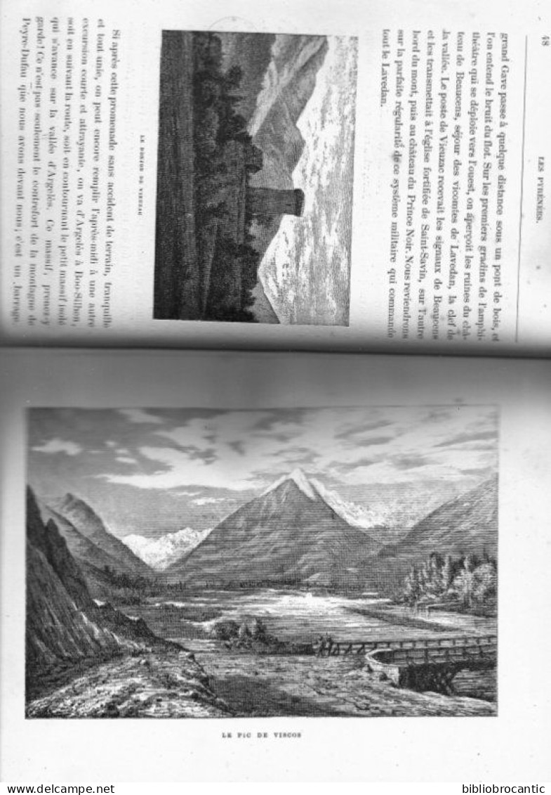 * LES PYRENEES FRANCAISES *V.1: /LOURDES /ARGELES/ CAUTERETS/ Etc..par /Paul PERRET/ E.0. 1881 - Pays Basque