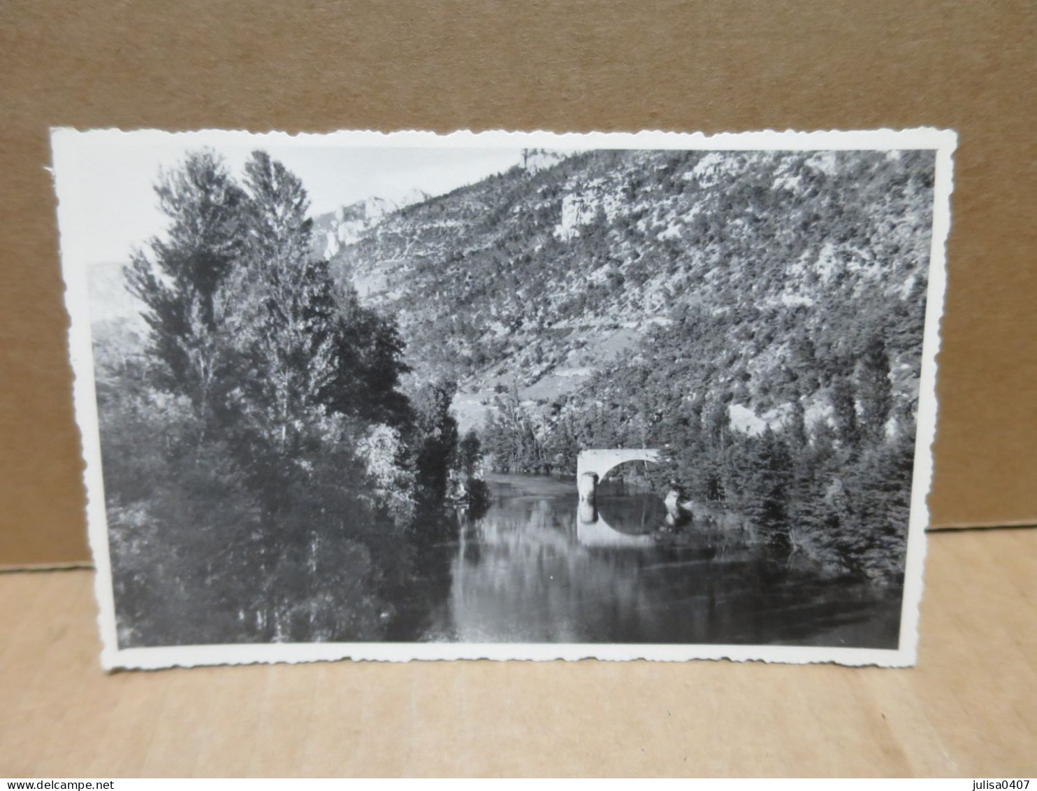 LE ROZIER (48) Gorges Du Tarn Carte Photo Pont De La Muze 1939 - Other & Unclassified