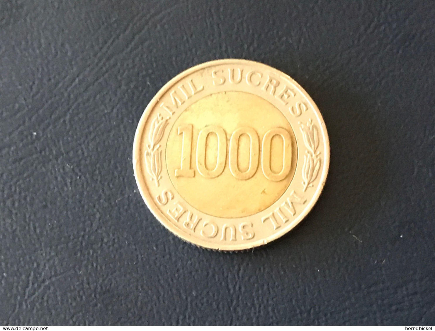 Münze Münzen Umlaufmünze Gedenkmünze Ecuador 1000 Sucres 1997 Zentralbank - Equateur