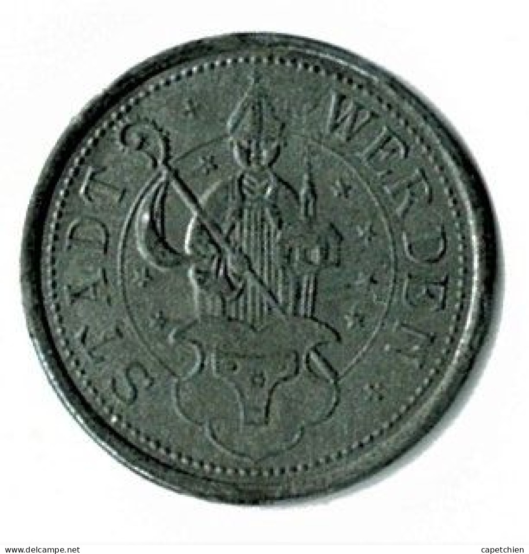 ALLEMAGNE / NOTGELD / STADT WERDEN / 10 PFG../ 1917 / ZINC / 23 Mm / ETAT TTB / 595.1 - Altri & Non Classificati