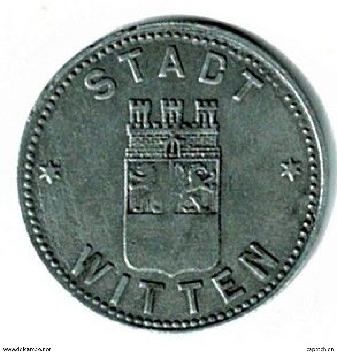 ALLEMAGNE / NOTGELD / STADT WTTEN / 10 PFG../ 1917 / ZINC / 23 Mm / ETAT TTB / 604.2A - Monétaires/De Nécessité