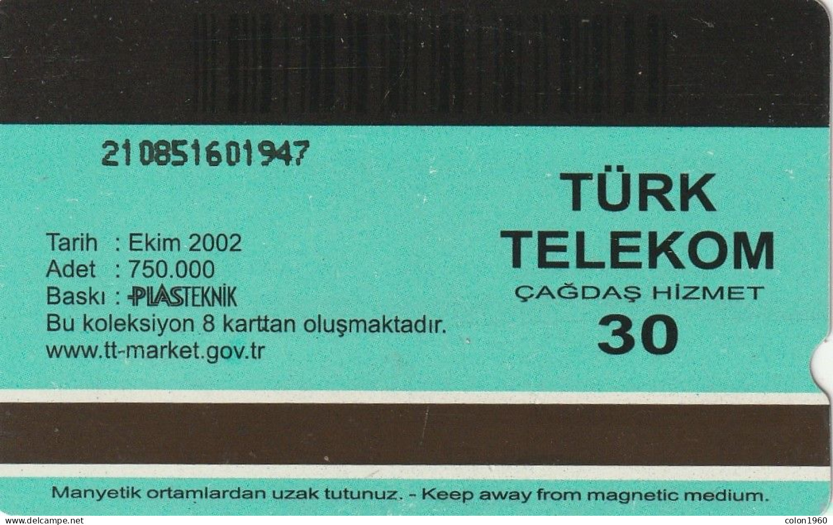 TURQUIA. TR-TT-N-0271. Hürriyet Ve Istiklal. 30U. 2002-10. (030) - Türkei