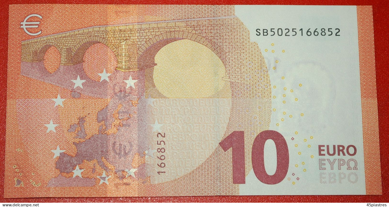 * NEW EUROPE TYPE For Russia (ex. The USSR): ITALY  10 EURO 2014 DRAGHI PREFIX SB S002E5! UNC CRISP!· NO RESERVE! - 10 Euro