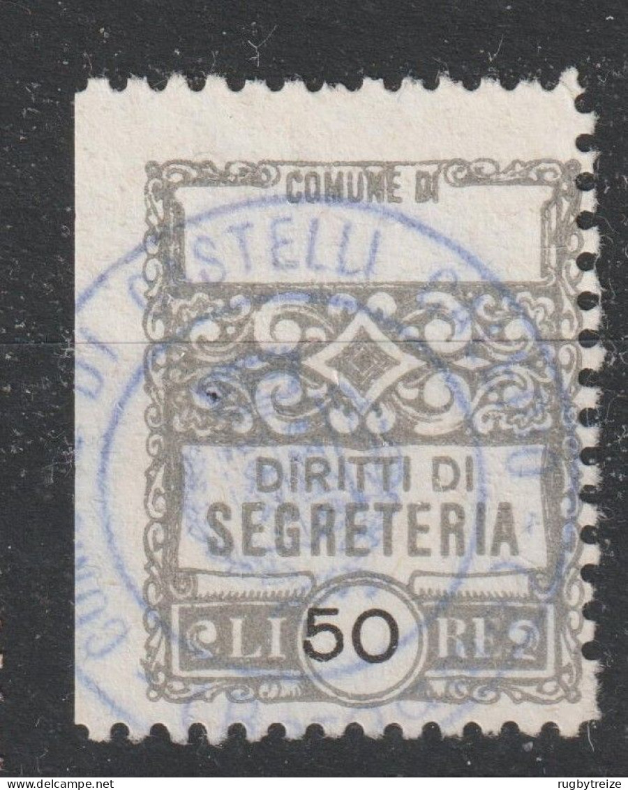6263 Marca Da Bollo Timbre Fiscal DIRITTI DI SEGRETERIA Castelli Calepio - Revenue Stamps